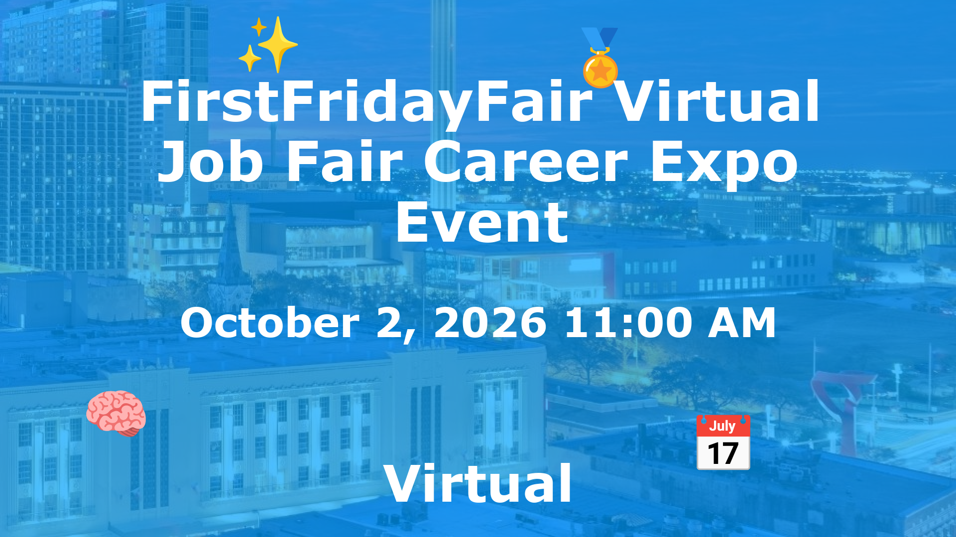 FirstFridayFair Virtual Job Fair Career Expo Event event image